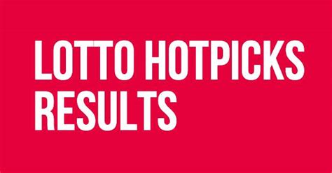 hotpicks results|lotto hotpicks results for tonight.